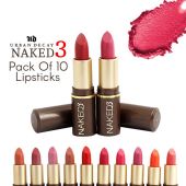 Pack of 10 Naked3 Lipsticks